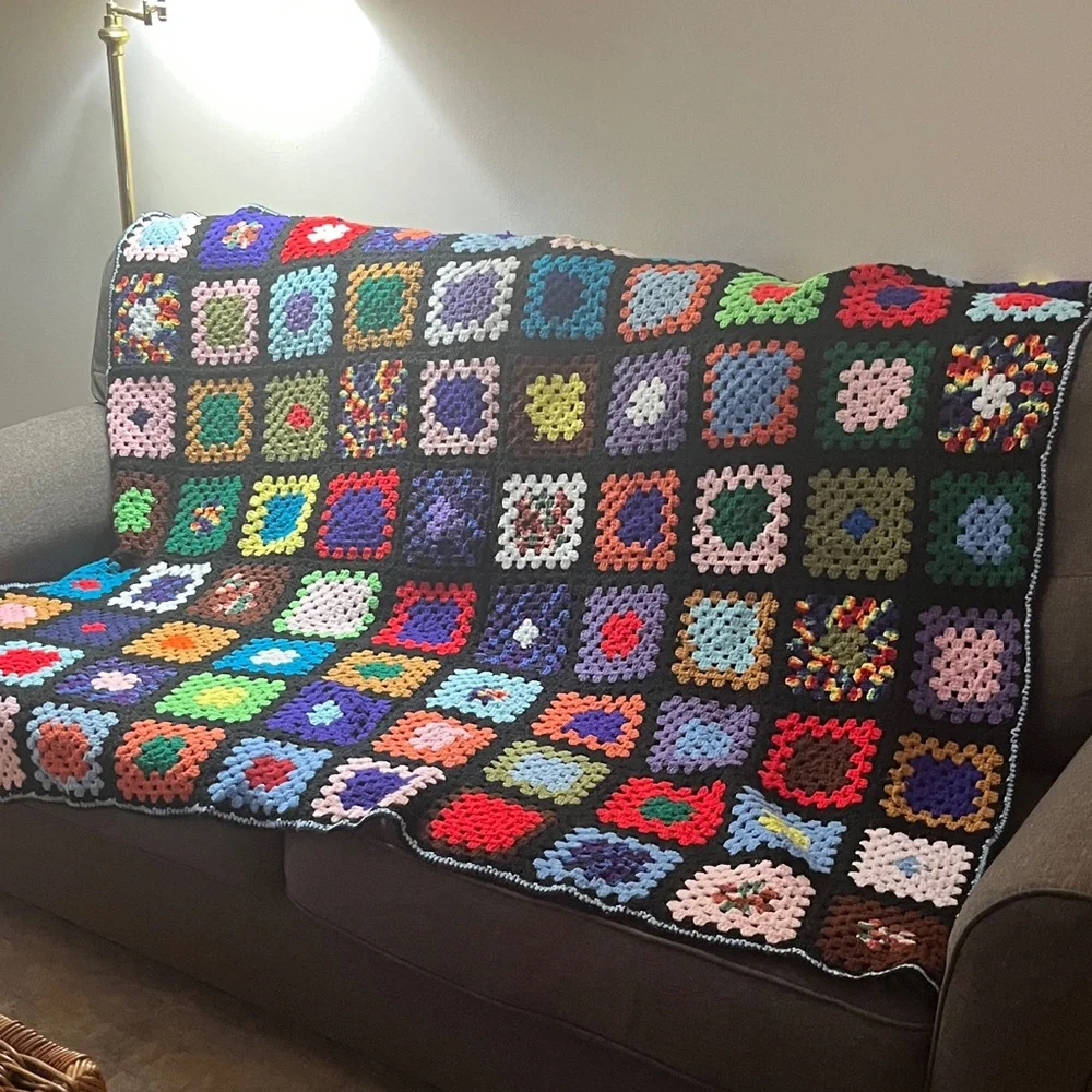 Crochet Granny Square Blanket